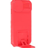 Window - Stand Backcover für iPhone 14 Pro Rot