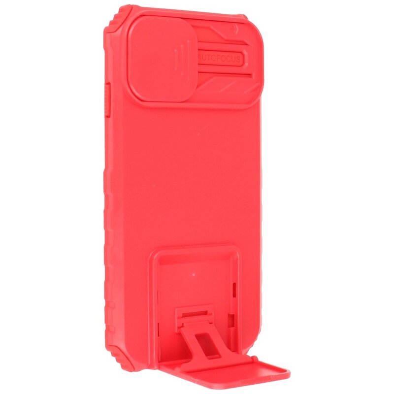 Window - Stand Backcover für iPhone 14 Pro Rot