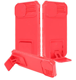 Window - Stand Backcover für iPhone 14 Pro Rot