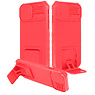 Window - Stand Backcover pour iPhone 14 Pro Rouge