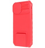 Window - Stand Backcover voor iPhone 14 Plus Rood