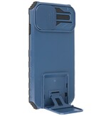 Window - Stand Back Cover für iPhone 14 Pro Max Blau