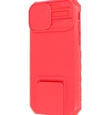 Window - Stand Back Cover pour iPhone 14 Pro Max Rouge