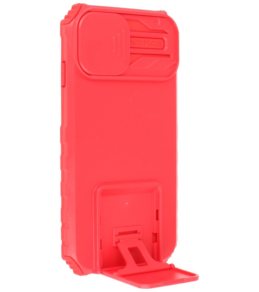 Window - Stand Back Cover for iPhone 14 Pro Max Red