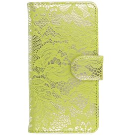 Galaxy S5 Lace Book Style Taske til Galaxy S5 G900F Green