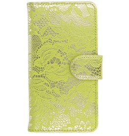 Lace-Buch-Art-Fall für Galaxie-Anmerkung 3 Neo N7505 Grün