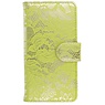 Note 3 Neo Lace Bookstyle Hoes voor Galaxy Note 3 Neo N7505 Groen