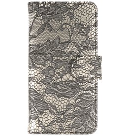 Lace Bookstyle Hoes voor Nokia Lumia 830 Zwart