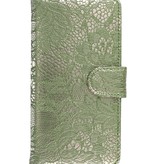 Lace Bookstyle Cover for Nokia Lumia 830 Dark Green