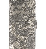 Lace Bookstyle Hoes voor iPhone 6 Plus Zwart