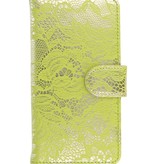 Lace Bookstyle Cover for Galaxy A3 Green