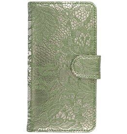 Lace Bookstyle Case for Huawei Ascend G6 Dark Green