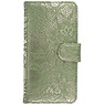 Lace Bookstyle Hoes voor Huawei Ascend G6 4G Donker Groen