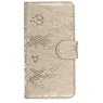 Lace Bookstyle Taske til Sony Xperia E3 D2203 Gold