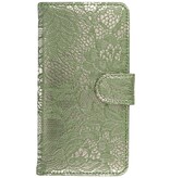 Lace cassa di libro di stile per Sony Xperia Z3 Z4 + Dark Green