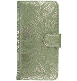 Lace Bookstyle Hoes voor Galaxy A5 (2016) A510F D.Groen