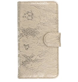 Lace Bookstyle Case for Galaxy J2 (2016) J210F Gold