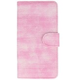 Lizard Bookstyle Case for Galaxy S7 Active G891A Pink