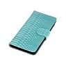 Snake Bookstyle Hoes voor Sony Xperia E3 D2203 Turquoise