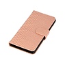 Snake Bookstyle Cover for Galaxy E7 Light Pink