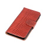 Snake-Buch-Art-Fall für Galaxy Note 2 N7100 Red