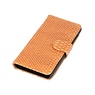 Snake Bookstyle Hoes voor Galaxy S3 mini i8190 Bruin