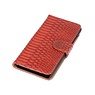Snake Bookstyle Hoes voor Galaxy S3 mini i8190 Rood