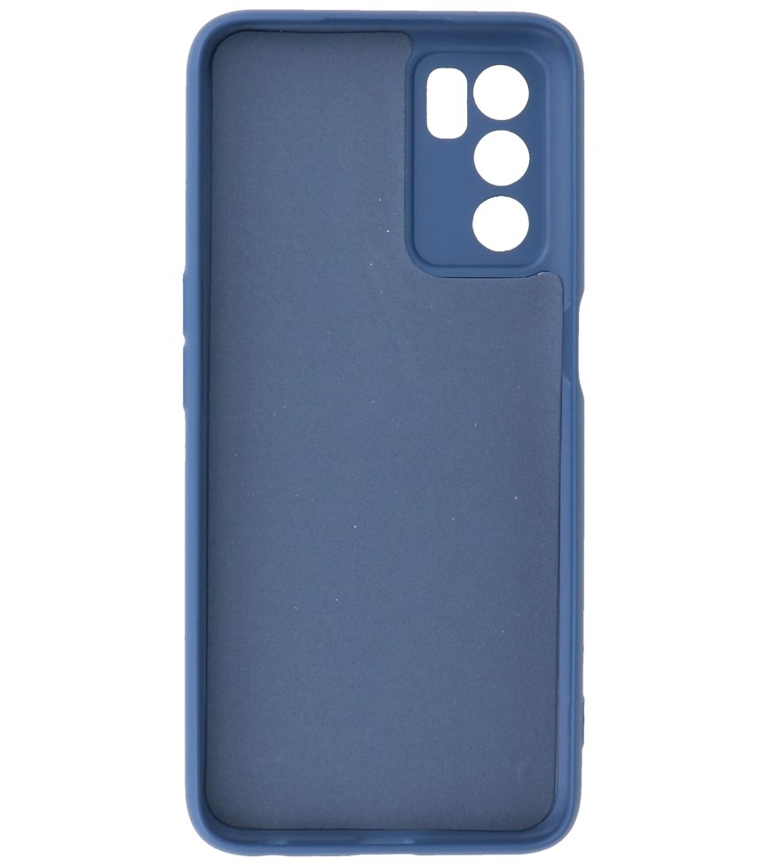 Fashion Color TPU Hoesje Oppo A16 Navy