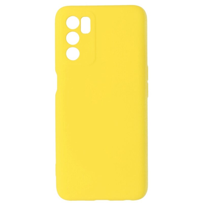 Custodia in TPU colore moda Oppo A16 giallo