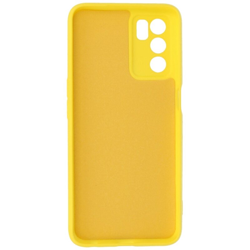 Custodia in TPU colore moda Oppo A16 giallo