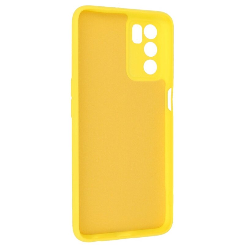 Custodia in TPU colore moda Oppo A16 giallo