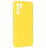 Custodia in TPU colore moda Oppo A16 giallo