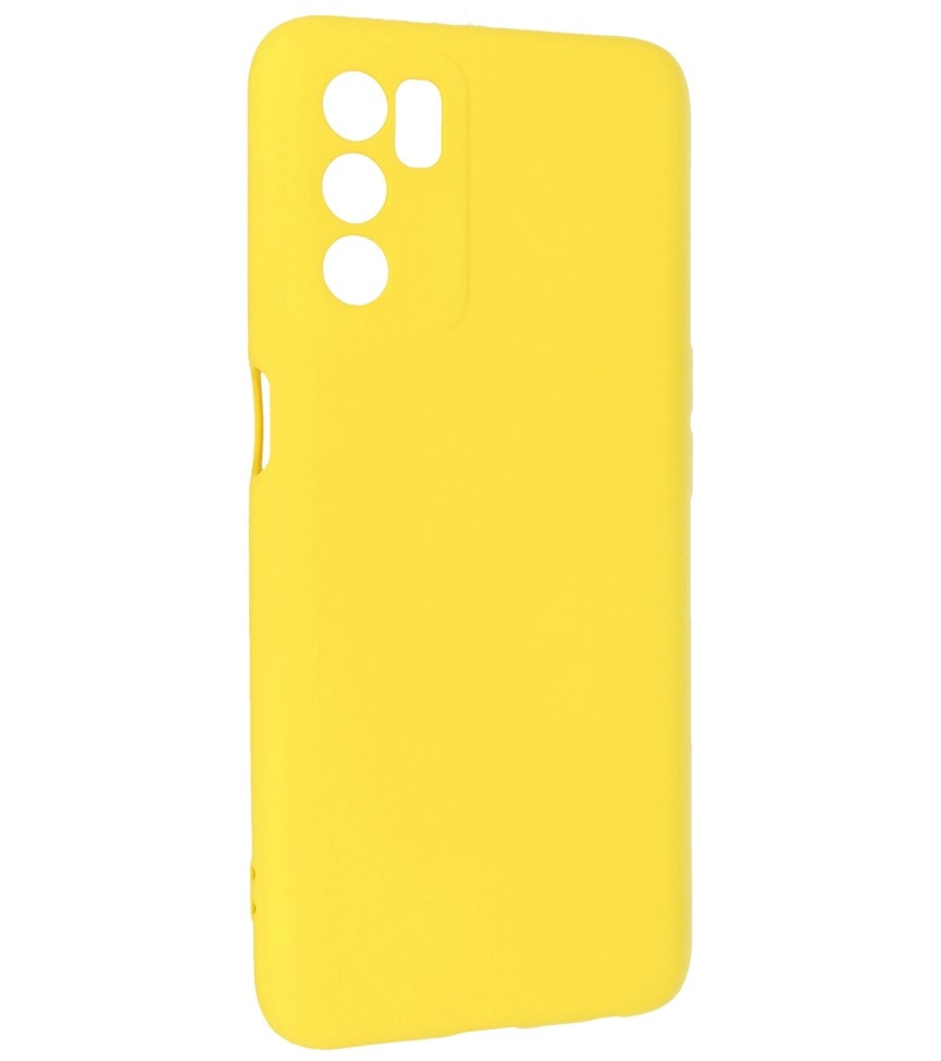 Coque TPU Fashion Color Oppo A16 Jaune