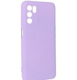 Fashion Color TPU Hoesje Oppo A16 / A55 5G Paars