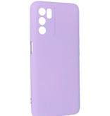 Fashion Color TPU Hoesje Oppo A16 Paars