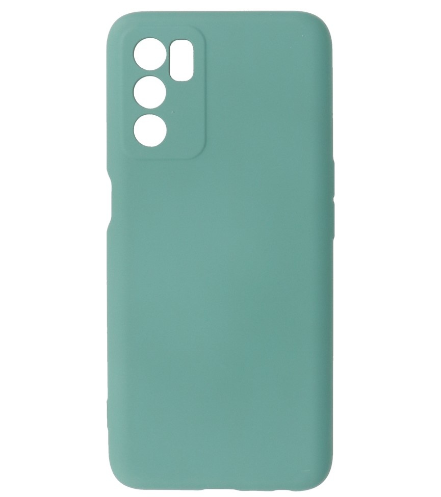 Funda de TPU Fashion Color Oppo A16 verde oscuro