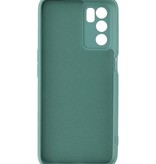 Funda de TPU Fashion Color Oppo A16 verde oscuro