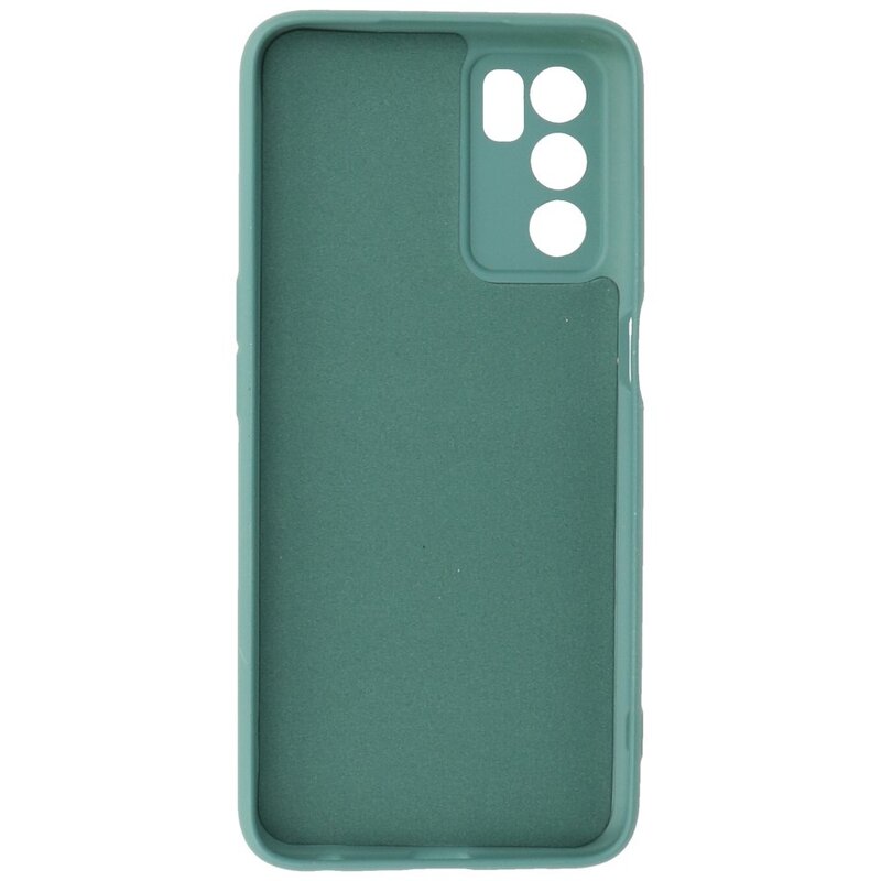 Custodia in TPU colore moda Oppo A16 verde scuro