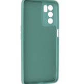 Modefarbe TPU-Hülle Oppo A16 Dunkelgrün