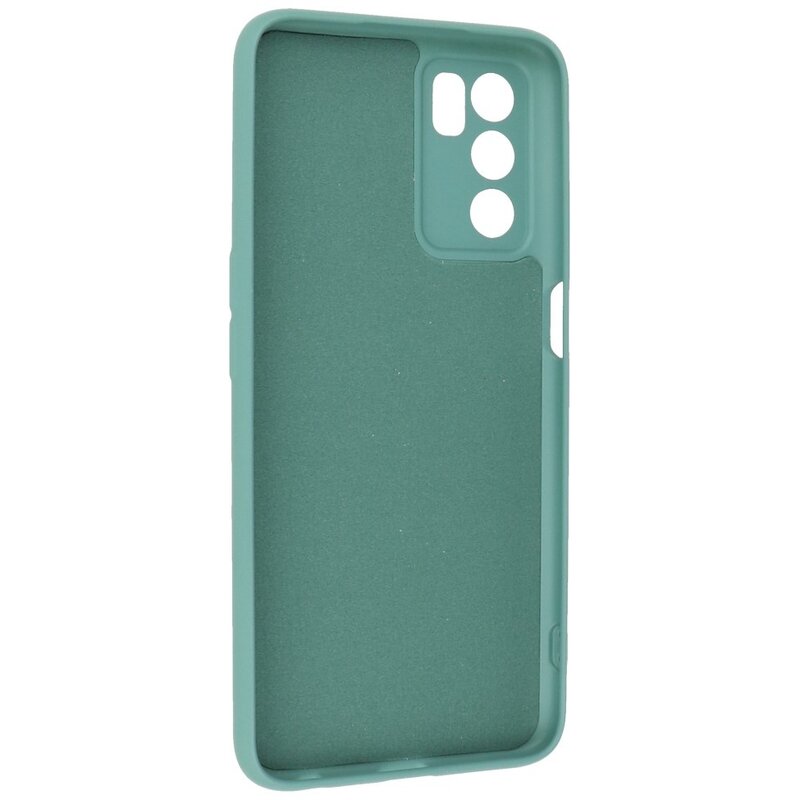 Custodia in TPU colore moda Oppo A16 verde scuro
