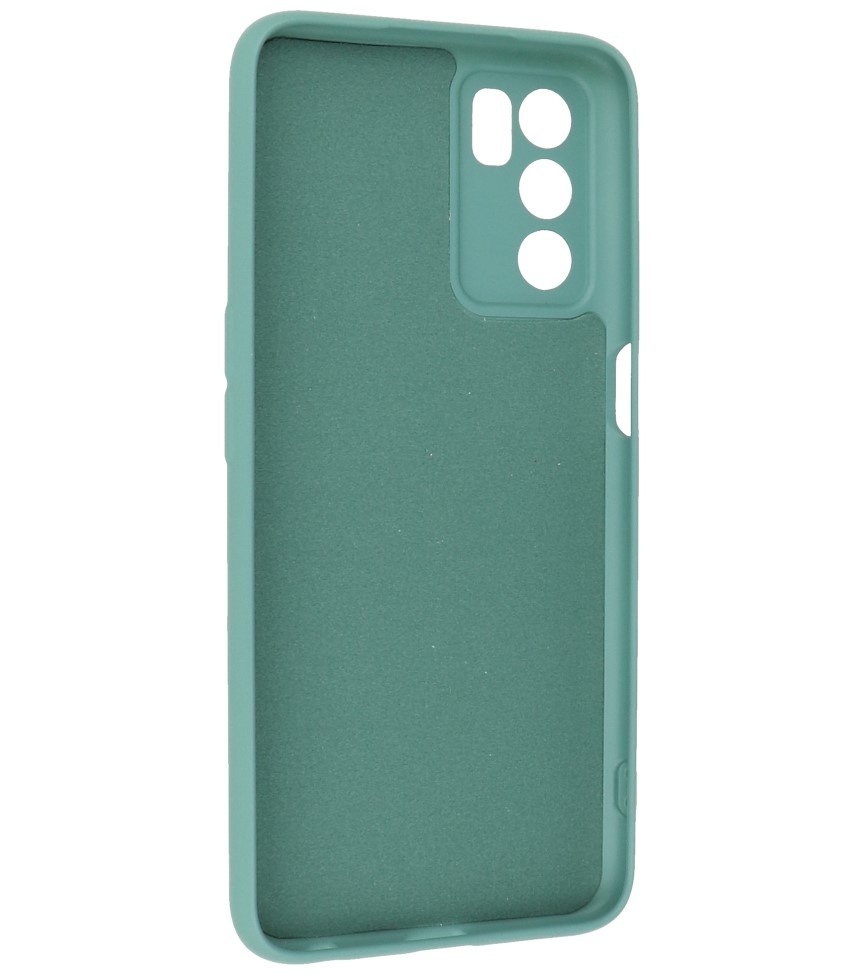 Funda de TPU Fashion Color Oppo A16 verde oscuro