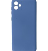 Fashion Color TPU Hoesje Samsung Galaxy A04 Navy