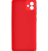 Fashion Color TPU Hoesje Samsung Galaxy A04 Rood