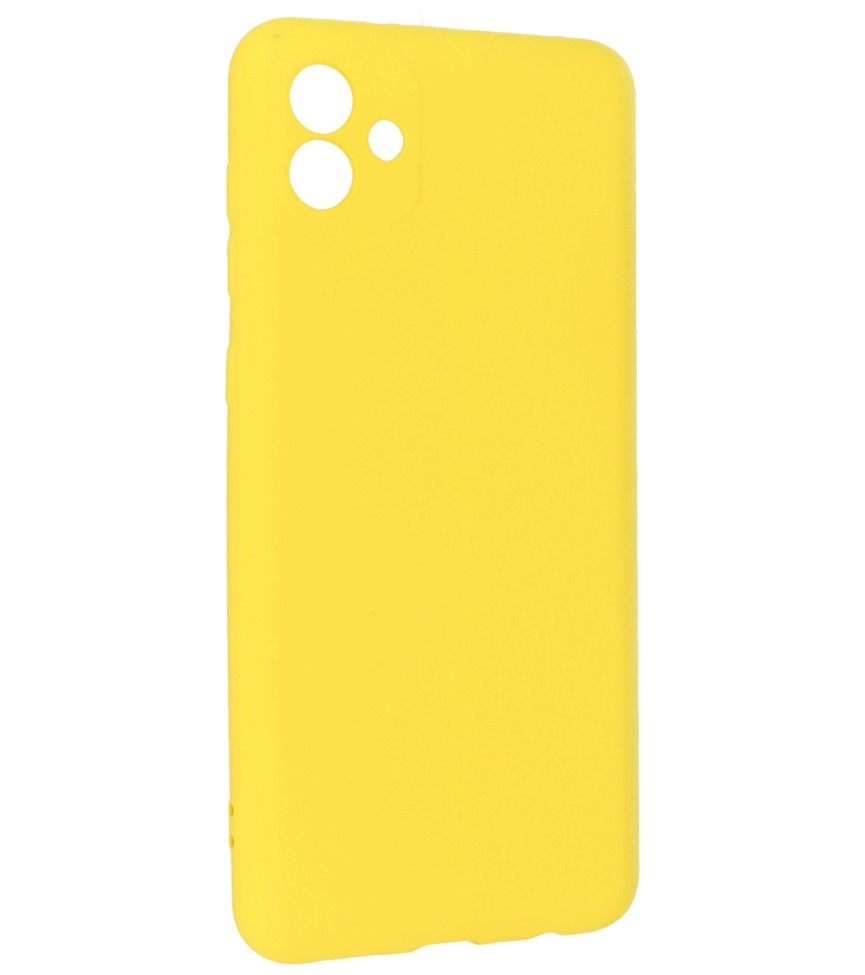 Fashion Color TPU Hoesje Samsung Galaxy A04 Geel