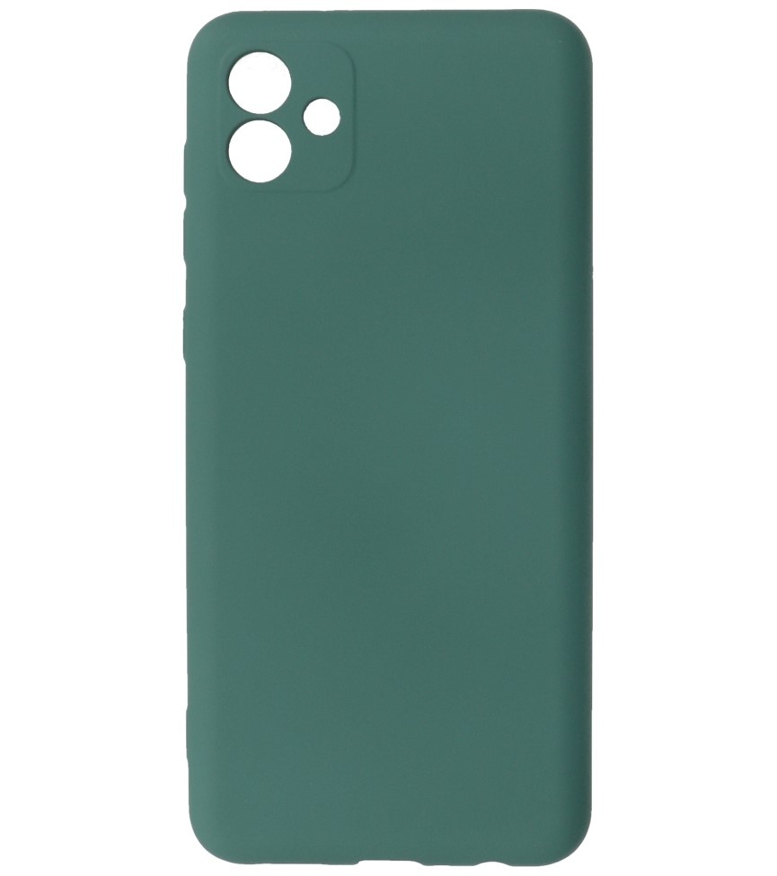 Fashion Color TPU Hoesje Samsung Galaxy A04 Donker Groen