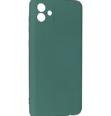 Fashion Color TPU Hoesje Samsung Galaxy A04 Donker Groen