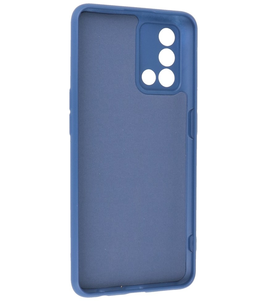 Fashion Color TPU Hoesje Oppo A74 4G / A95 4G Navy