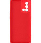 Fashion Color TPU-etui Oppo A74 4G / A95 4G Rød