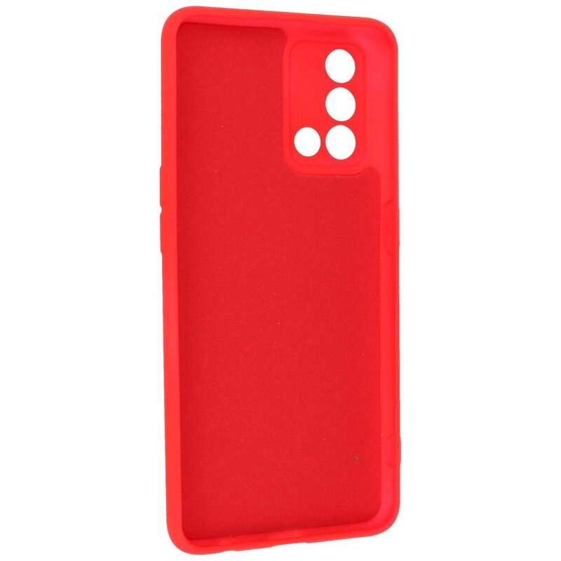 Custodia in TPU colore moda Oppo A74 4G / A95 4G rosso