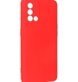 Fashion Color TPU-etui Oppo A74 4G / A95 4G Rød